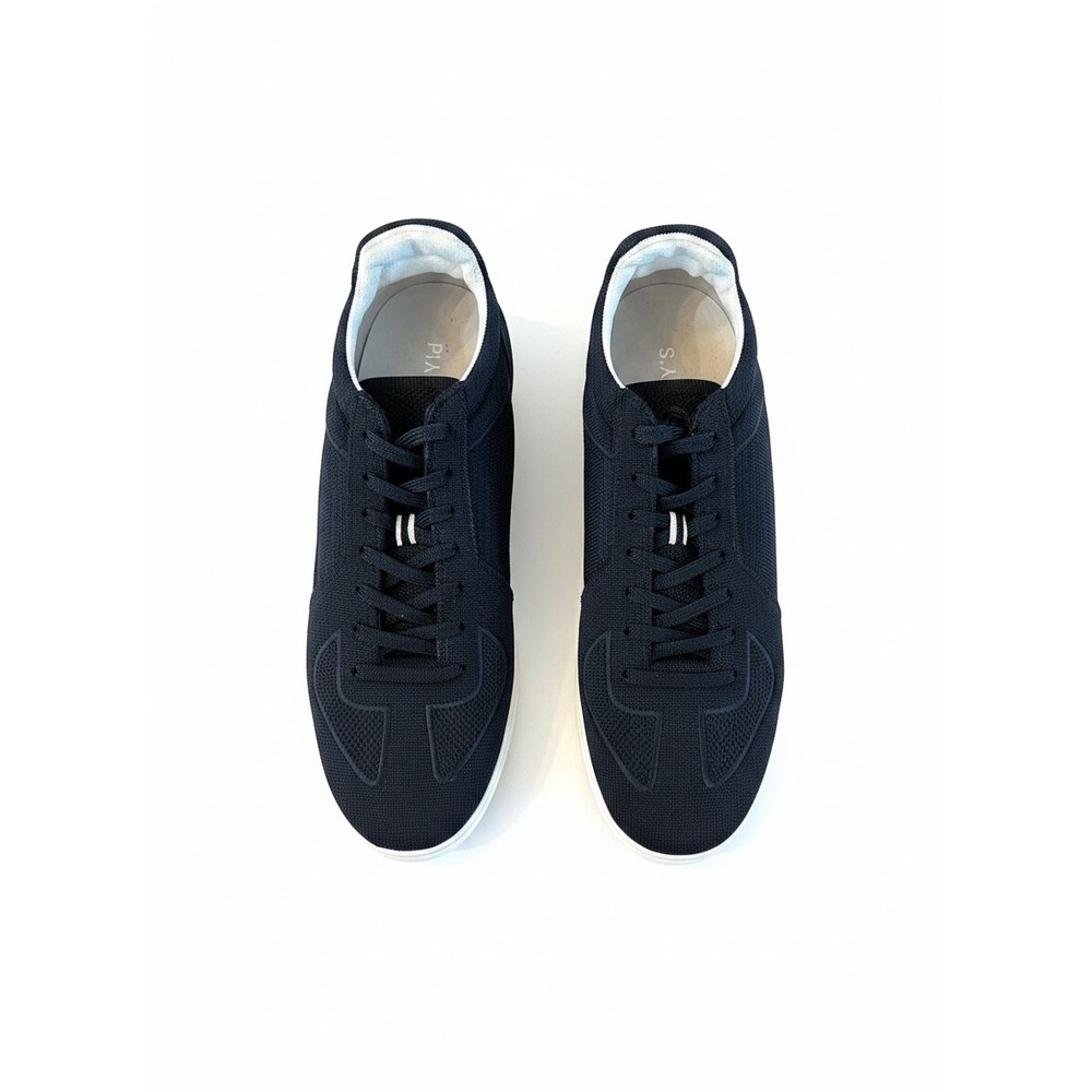 Rothy's The RS01 Sneaker Mens 12 Black Knit Lace Up Low Top